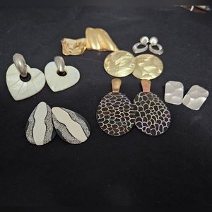 Vintage pierced earrings